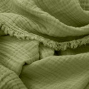 Coperta in mussola \'Dorena\' 130x170cm - Verde