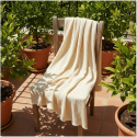 Coperta in mussola \'Dorena\' 130x170cm - Bianco