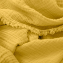 Coperta in mussola \'Dorena\' 130x170cm - Giallo
