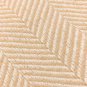 Coperta in cotone \'Denisa Fishbone\' 130x170cm - Beige/bianco