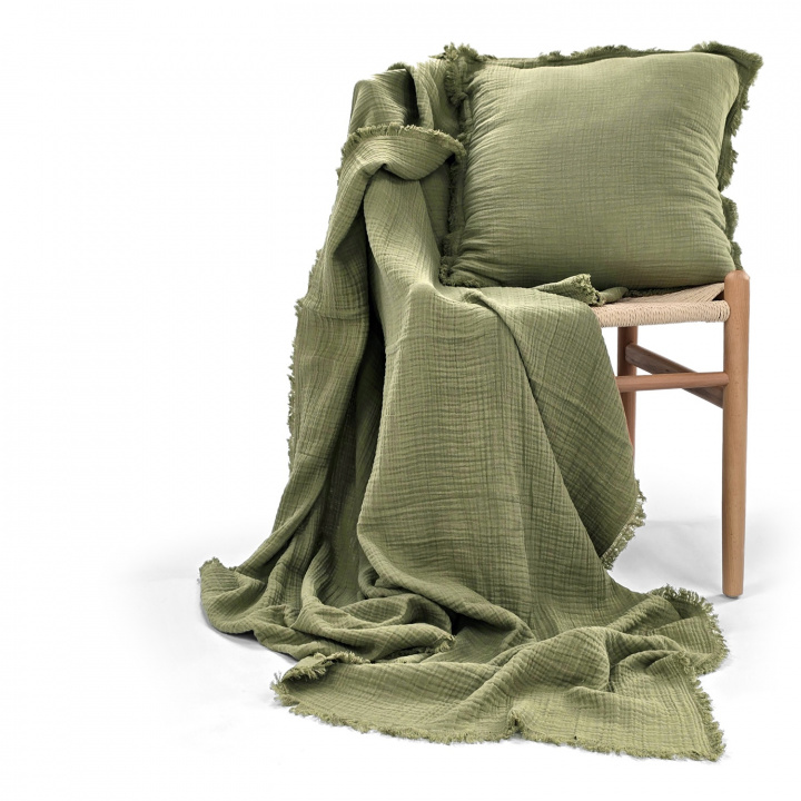 Fodera per cuscino \'Dorena\' 45x45cm - Verde nel gruppo Arredamento / Tessuti / Fodere per cuscini presso Reforma (V10201749)