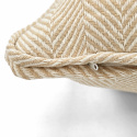 Fodera per cuscino \'Denisa Fishbone\' 45x45cm - Beige/bianco
