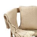 Fodera per cuscino \'Denisa Fishbone\' 45x45cm - Beige/bianco