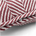 Fodera per cuscino \'Denisa Fishbone\' 45x45cm - Rosso/bianco