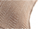 Fodera per cuscino \'Denisa Fishbone\' 45x45cm - Marrone/bianco