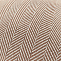 Fodera per cuscino \'Denisa Fishbone\' 45x45cm - Marrone/bianco