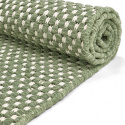 Tappeto di lana \'Ovelia\' - Verde/bianco