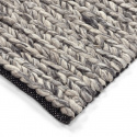 Tappeto di lana \'Talvia Braided Wool\' - Grigio scuro