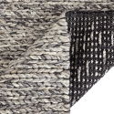 Tappeto di lana \'Talvia Braided Wool\' - Grigio scuro