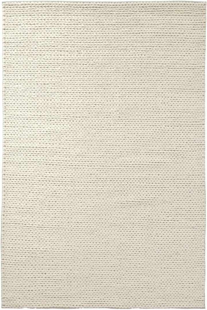 Tappeto di lana \'Talvia Braided Wool\' - Bianco nel gruppo Tappeti / Tappeti in lana presso Reforma (V1040)