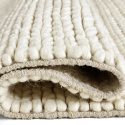 Tappeto di lana \'Talvia Braided Wool\' - Bianco