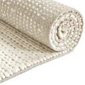 Tappeto di lana \'Talvia Braided Wool\' - Bianco
