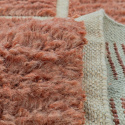 Tappeto \'Leknes Handknitted Wool\' - Terracotta