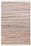 Tappeto di stracci \'Lindby\' - Multicolore/rosa