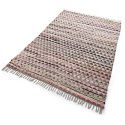 Tappeto di stracci \'Lindby\' - Multicolore/rosa