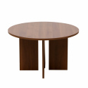 Tavolino \'Créme\' Rotondo 75 cm - Noce