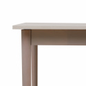 Tavolo da pranzo \'Fager\' 135 cm - Bianco pigmentato