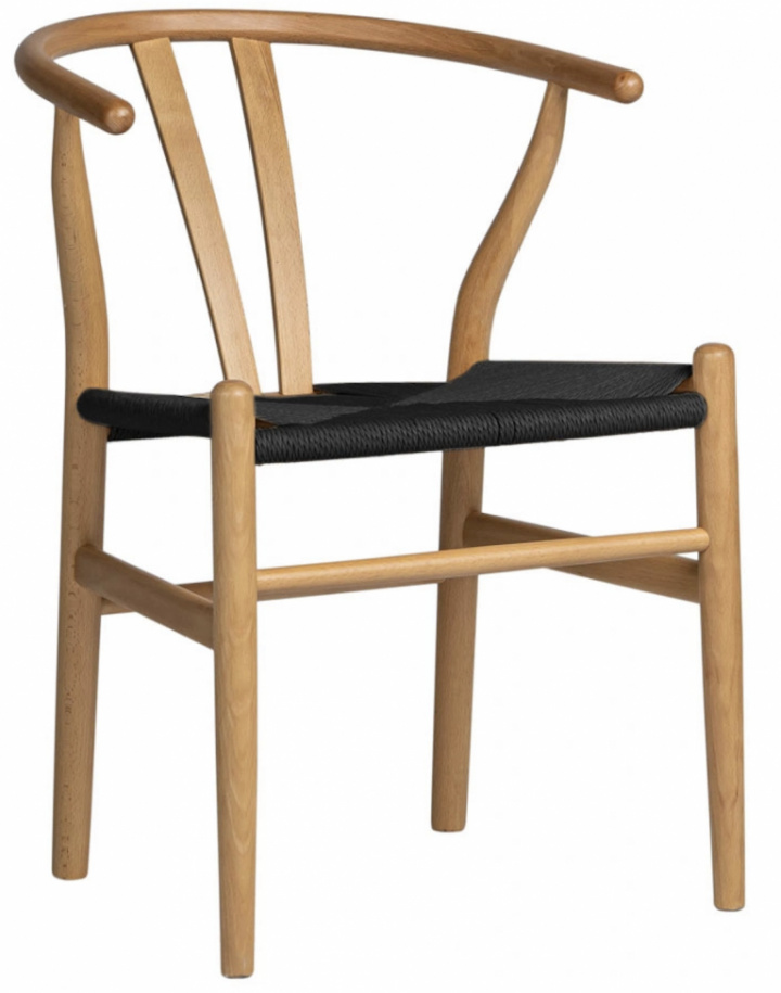 Sedia \'Alta\' - Naturale/Nero nel gruppo Mobili / Mobili per sedersi / Sedie presso Reforma (WS-8651A-Blacknatural-NEW)