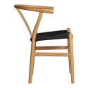 Sedia \'Alta\' - Naturale/Nero