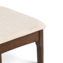 Sedia \'Fager\' - Noce/Beige