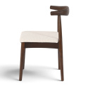 Sedia \'Fager\' - Noce/Beige