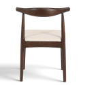 Sedia \'Fager\' - Noce/Beige