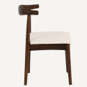 Sedia \'Fager\' - Noce/Beige