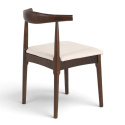 Sedia \'Fager\' - Noce/Beige