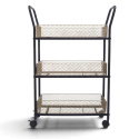Carrello da cucina \'N&auml;t\' - Nero/Legno