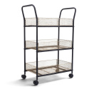Carrello da cucina \'N&auml;t\' - Nero/Legno