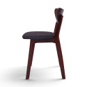 Sedia \'Sirdal\' - Noce/Grigio scuro