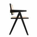 Sedia con braccioli \'Rotting\' - Nero