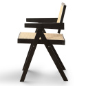 Sedia con braccioli \'Rotting\' - Nero