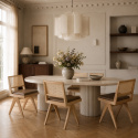 Sedia \'Jean\' - Rovere/Marrone
