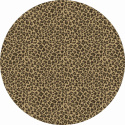 Tappeto rotondo \'Leopard\' 160cm - Marrone