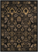 Tappeto Wilton \'Fernana\' 80x150cm - Nero/Oro