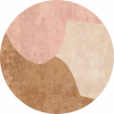 Tappeto rotondo \'Lazio\' 240cm - Beige/Rosa