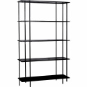 Libreria \'Simple\' 5 ripiani - Nero