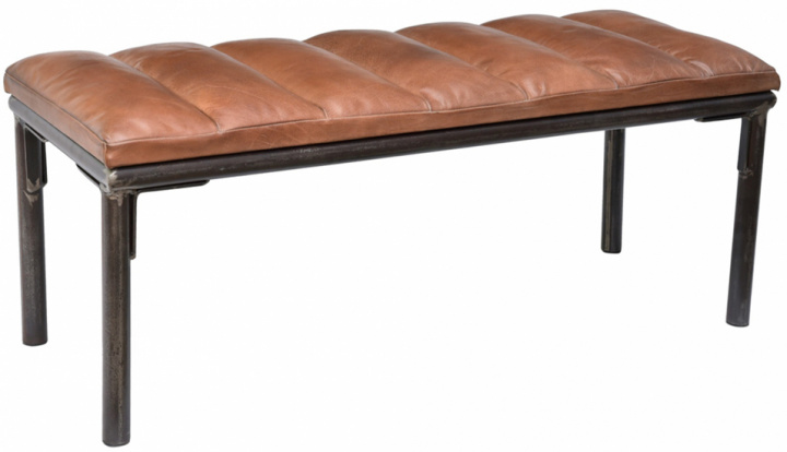 Panca \'Sean\' - Pelle/Ferro nel gruppo Mobili / Mobili per sedersi / Panchine presso Reforma (m1822)