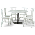 Gruppo di tavoli \'Marbelous Elsa\' - 1 Tavolo &Oslash;120 & 6 Sedie