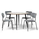 Gruppo di tavoli \'Runt Kungsholmen\' - 1 Tavolo & 4 Sedie