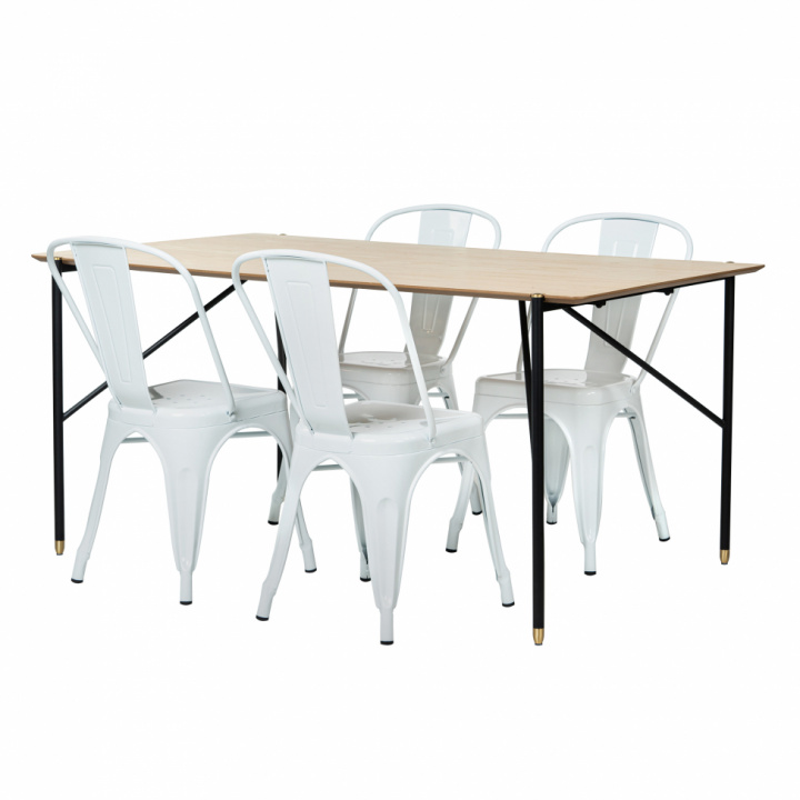 Gruppo di tavoli \'Hornstull Montmartre\' - 1 Tavolo & 4 Sedie nel gruppo Mobili / Tavoli / Gruppi da pranzo presso Reforma (matgrupp26)