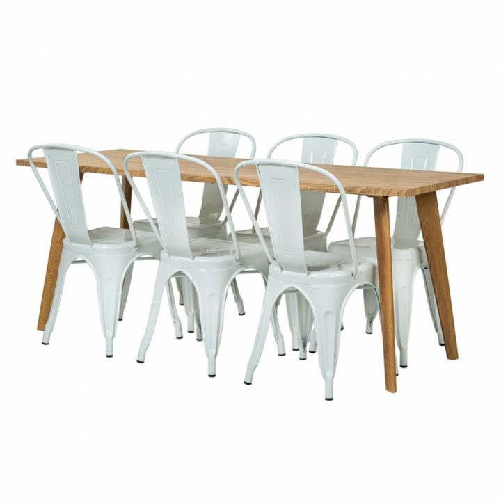 Gruppo di tavoli \'Nordisk Montmartre\' - 1 Tavolo & 6 Sedie nel gruppo Mobili / Tavoli / Gruppi da pranzo presso Reforma (matgrupp33)