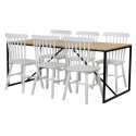 Gruppo pranzo \'Vega Elsa\' - 1 Tavolo & 6 Sedie