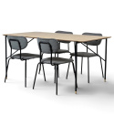 Gruppo pranzo \'Kungsholmen Hornstull\' - 1 Tavolo & 4 Sedie